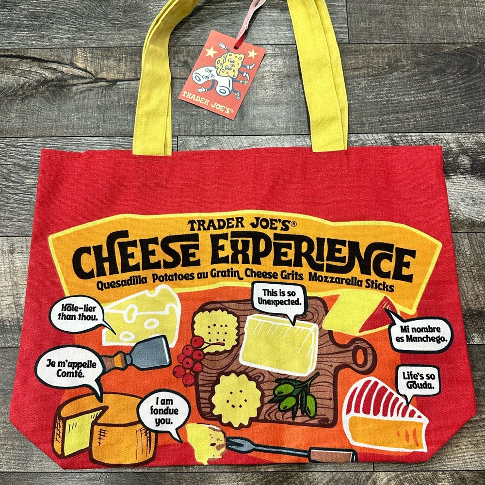 Trader Joe's Cheese Experience Tote Bag